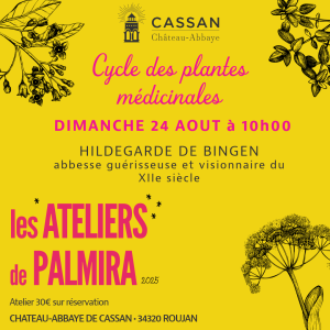 Affiche de l'atelier de Palmira du 24 août