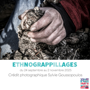 affiche de l'exposition ETHNOGRAPILLAGES