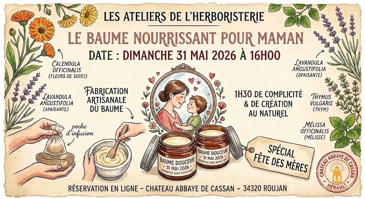 Atelier de l'herboristerie du 31 mai à 16h00